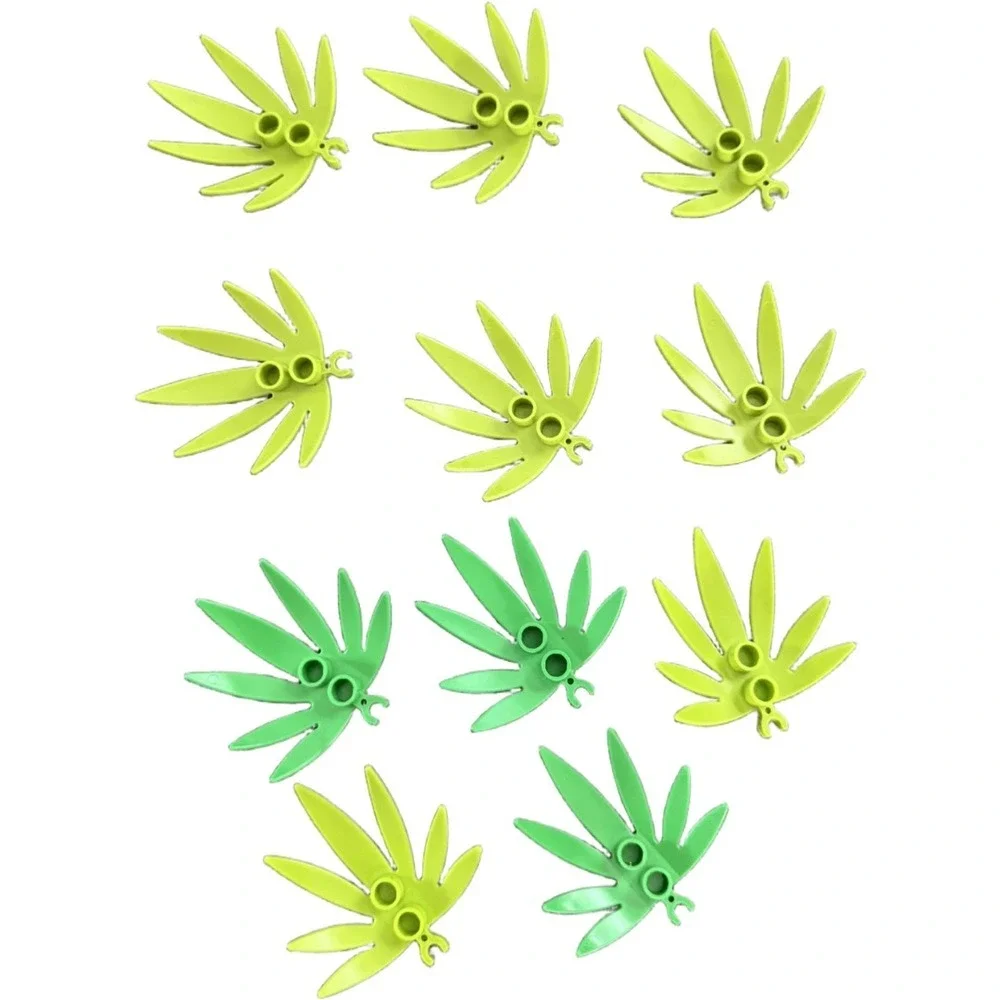 Lego Plant Leaves 6×5 Swordleaf Palm Leaf Lot of 11 Replacement Pieces Build